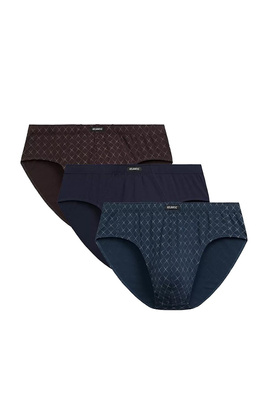 Slipy Atlantic 3MP-205 A'3 M-2XL granatowy-brązowy