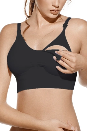 Biustonosz do karmienia JANA, negro-czarny