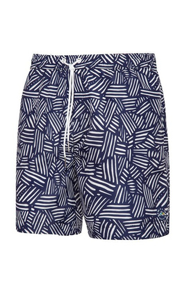 Szorty kąpielowe Self SM 29 Happy Shorts Long M-3XL navy-white