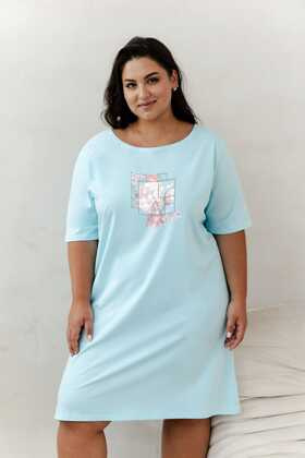 Koszula Taro Isla 3364 kr/r 2XL-3XL W25 damska turkusowy