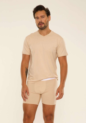 Koszulka De Lafense 828 T-shirt Chandler M-2XL beżowy