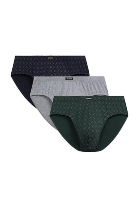 Slipy Atlantic 3MP-205 A'3 M-2XL granatowy-szary-zielony